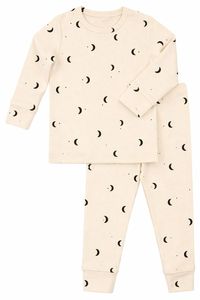 JALBEBE Set pigiama unisex per neonati, 2 pezzi, manica lunga, morbido misto cotone, tinta unita, per casa, tutte le stagioni, top e pantaloni, modal ed elastan - Product Image 2