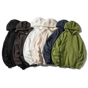 Vente en gros 100% coton pull surdimensionné sans ficelle à capuche uni logo personnalisé broderie en détresse pantalons de survêtement décontractés pour hommes - Product Image 6