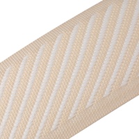 Sangle élastique recyclée à haute tension avec impression jacquard réfléchissante personnalisée et boucle réglable pour l'extérieur