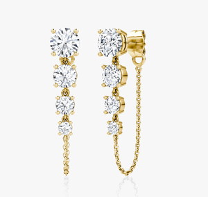 <b>Hoops</b> <b>Earrings</b> Diamond <b>Earrings</b> Gold and <b>Silver</b> <b>Earrings</b> Lab Grown Diamonds <b>Earrings</b> <b>Hoops</b> Fine Jewelry for Women - Product Image 1
