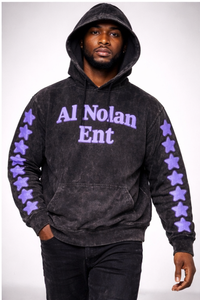 Custom Acid Wash 100% Cotton Hoodie Trending Streetwear Pullover Digital Printing Embroidery Front Logo <b>Star</b> Sleeve <b>Design</b> - Product Image 6