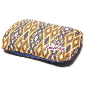 70s Vintage-Tribal Inspired Ultra-Plush <b>Dog</b> <b>Bed</b> <b>Rounded</b> Rectangular Shape with Diamond Pattern for Your Furry Friend - Product Image 3