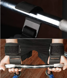 สายรัดข้อมือยกน้ำหนัก PROFIT SPORTS ทำจากนีโอพรีน ทนทาน ปรับได้ พร้อมแผ่นกันลื่น ป้องกันฝ่ามือ เหมาะสำหรับเดดลิฟท์ ดึงข้อ ซิบบิ้ง และยกน้ำหนักหนัก - Product Image 5