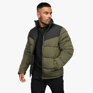 Chaqueta de Invierno Acolchada para Hombre, Personalizada con Logotipo OEM, de Alta Calidad, con Bolsillo Frontal, Relleno de Algodón, Abrigo Acolchado para Exteriores - Product Image 2