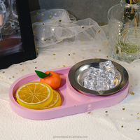 Nouvelles Idées DIY Plateau Résine Moule Plaque Ovale Bijoux Stockage Moule Silicone Moule Résine Coulée Moules pour Bureau Maison Décoration
