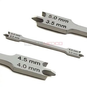 Jauge de mesure de hauteur de bracket orthodontique manuelle en acier inoxydable allemand de qualité supérieure, finition sablée, précision médicale - Product Image 6
