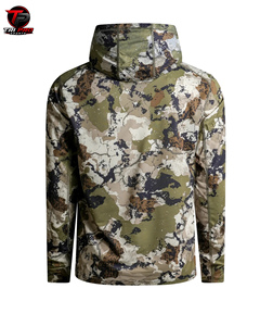 Sudadera de Caza para Hombre, de Forro Polar, con Camuflaje Digital, para Montaña y Actividades al Aire Libre, Cuello Alto Cruzado, Manga Larga, Estilo Deportivo - Product Image 2