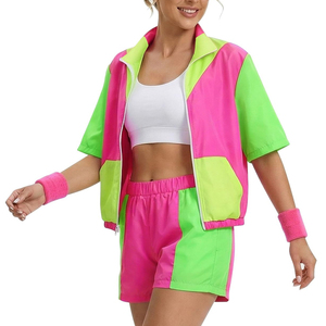 Ensemble short coupe-vent léger pour femme, vêtements de sport personnalisés, ensemble deux pièces pour la course à pied, l'entraînement, les loisirs et les activités de plein air - Product Image 4