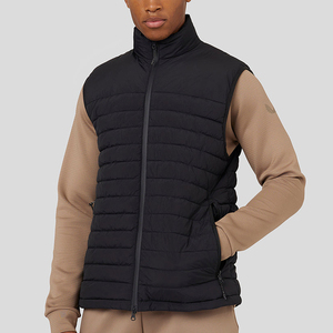 Wholesale <b>Men's</b> Winter <b>Warm</b> Thick Puffer Vest Stand Collar Zipper Sleeveless Padded <b>Jacket</b> Casual Outdoor Wear - Product Image 1