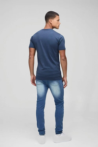 Custom Wholesale Gym Wear Men's <b>T</b>-<b>Shirts</b> 100% Cotton Slim Fit O Neck Custom Logo Embroidery Puff Print Streetwear USA - Product Image 2