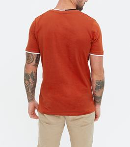 เสื้อเชิ้ตสำหรับผู้ชายขนาดใหญ่พิเศษพิมพ์ลายเสื้อคอมบ์ดีไซน์ใหม่220กรัมทรงหลวมแขนสั้นครึ่งสีโทนสีทึบ - Product Image 2