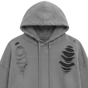 Sudaderas Casuales con Efecto Desgastado para Mujer, de Algodón Grueso con Forro Polar, Personalizables con Bordado - Product Image 5