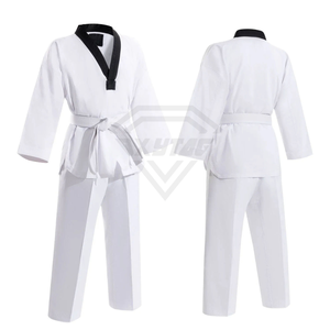 Uniforme de Taekwondo Blanco Unisex para Adultos, 100% Algodón, Transpirable, Corte Regular, de una Pieza, Ropa de Artes Marciales, Precio al por Mayor, OEM Personalizado - Product Image 6