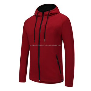 Hombres Venta al por mayor Zip Up Muestra gratis en blanco de alta calidad Hombres Orgánicos Sudadera con capucha de algodón Unisex Cremallera Sudadera con capucha Lisa Hombres Sudadera con capucha - Product Image 5