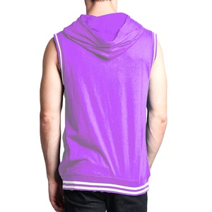 Plus Size <b>Mens</b> Woven Polyester Cotton Hoodies Wholesale Heavyweight Solid Cotton Washed Winter Personalized Thick Gym - Product Image 4