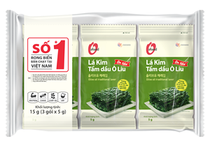 สาหร่ายทะเล - น้ำมันมะกอก สาหร่ายแบบดั้งเดิม 5 กรัม - 3/9/16 ห่อ - พร้อมรับประทาน - อาหารเพื่อสุขภาพภายใต้แบรนด์โอ'ฟู้ด - Product Image 2