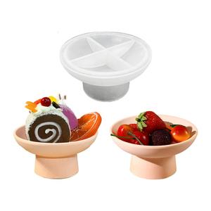 Molde de Silicona de Resina para Almacenamiento de Frutas, Plato Redondo con Base, Gran Venta - Product Image 5