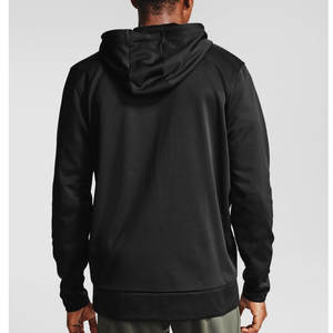 Sweat à capuche de performance noir mat premium pour homme |   Veste d'entraînement athlétique élégante à fermeture éclair intégrale |   Style Urbain Sportif Coupe Ample Brodé - Product Image 4