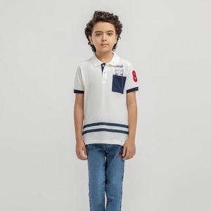 Chemises polo rayées personnalisées pour enfants, manches courtes, décontractées, uniformes scolaires, vêtements de sport, chemises polo modernes - Product Image 5