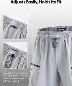 Pantalones Cortos Cargo para Hombre, Ligeros, Resistentes al Agua, de Secado Rápido, con Bolsillos con Cremallera, para Senderismo y Actividades al Aire Libre - Product Image 6