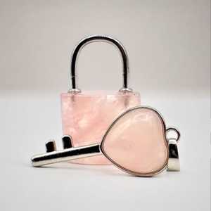 ชุดจี้ล็อคและกุญแจประดับอัญมณี - Product Image 2