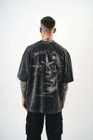 T-shirt imprimé DTF, vêtements de rue, tissu épais 300 GSM, pour la mode hivernale, t-shirts pour hommes - Product Image 4