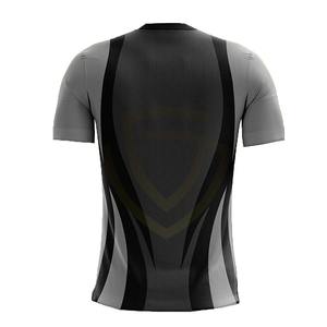 Uniforme de football pour hommes de bonne qualité, 100% polyester, manches courtes, vêtements de sport respirants, anti-bactériens - Product Image 5