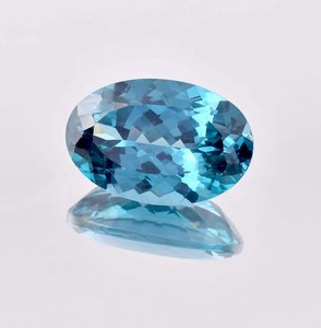 Turmalina Azul Cornflower Natural, Corte Ovalado, Corte Maestro, Certificado por GIA, Gema Suelta para la Fabricación de Joyas y Anillos - Product Image 2