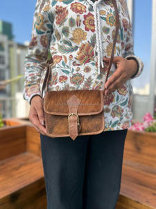 ใหม่สไตล์ตะวันตกจริง Cowhide ขนหนังสลิงกระเป๋าคุณภาพสูงแฟชั่นของแท้หนังทุกวัน Casual กระเป๋า Crossbody - Product Image 2