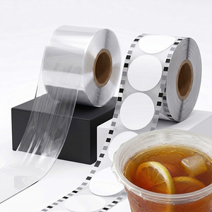 KEIFU Custom Printed Transparent 90/95mm Leak Proof PET Cup Sealer Film 350M Length OEM/ODM Beverage for <b>Bubble</b> Tea Coffee Juice - Product Image 5