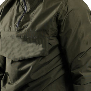 เสื้อแจ็คเก็ต Anorak รุ่นใหม่ปี 2026 ออกแบบใหม่ พิมพ์โลโก้ได้ตามต้องการ เสื้อกันลมสีพื้นเรียบง่าย เสื้อกันฝนสำหรับผู้ชาย สไตล์ล่าสุด - Product Image 3