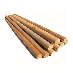 Customize size Wooden Stick Handle Round Rod smooth hanging natural hardwood BLEACHED VANISHED furniture decoration <b>garden</b> DOWEL - Product Image 4