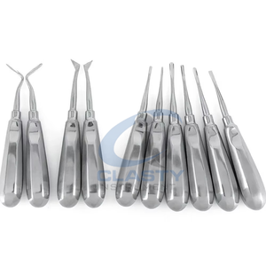 Instrumento Quirúrgico Dental, Elevador de Raíces, Acero Inoxidable, Manual, Agarre Ergonómico, Herramientas Clase I, Estuche Rojo - Product Image 2