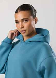 Ensemble de survêtement de sport pour femme en molleton 100 % coton de haute qualité, coupe-vent, respirant, à manches longues, grandes tailles - Product Image 5