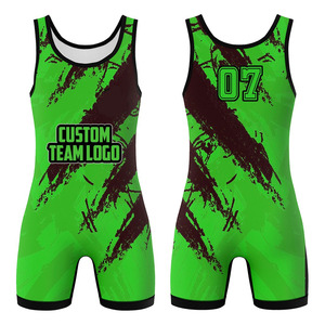 ชุดนักมวยปล้ำแบบปรับแต่งได้สำหรับผู้ชายและผู้หญิง ชุดยูนิฟอร์มนักมวยปล้ำคุณภาพสูงแบบยืดได้ - Product Image 1