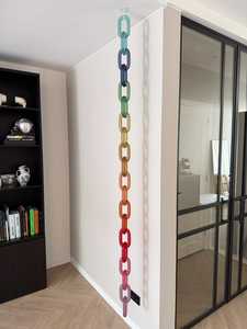 La cadena decorativa Rein presenta un elegante diseño de eslabones ovalados entrelazados. - Product Image 5