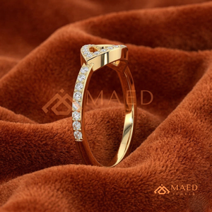 Bague de luxe en or 18 carats et argent sterling 925, amulette œil protecteur avec diamant et moissanite |   Bague de fiançailles traditionnelle pour femme certifiée IGI - Product Image 4