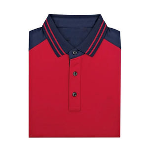 Camisa de golf de verano 2026 para hombre, de manga corta, 100% algodón, estilo casual de negocios, a la moda, holgada, con solapa, transpirable, con logo frontal. - Product Image 6