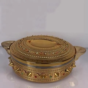 Plat à gratin en métal et bois de haute qualité pour restaurants, plat à gratin isotherme en acier inoxydable - Product Image 5