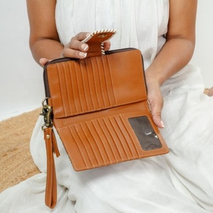 Cartera tallada a mano, nueva llegada, funda de teléfono de embrague, elegante Cartera de cuero de piel de vaca, multiusos, carteras de cuero occidental - Product Image 4