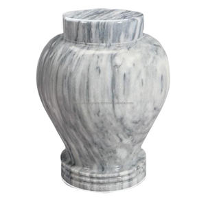 Urne en porcelaine de qualité supérieure tendance urnes de crémation en fibre de verre en gros haute apparence élégante 100% urne de crémation en résine faite à la main - Product Image 4