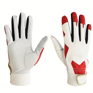 Gants de baseball légers, souples et durables, en cuir antidérapant, avec double couture, pour jeunes joueurs de softball - Product Image 2