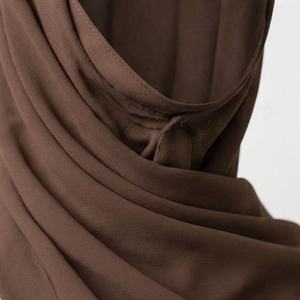 Hiyab de Bambú Modal Personalizado de 84 Colores, 2 Piezas, con Costura para Bebé y Gorro Interior a Juego, Suave, Transpirable y de Primera Calidad - Product Image 4