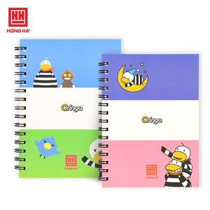 Ogringa <b>A5</b> Spiral Binding <b>Notebook</b> Notepad 200 Pages 5 <b>Notebooks</b>/Pack Paper <b>Cover</b> Digital Printing Diverse Bright Colors - Product Image 1