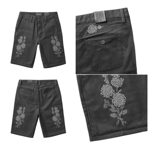 Pantalones Cortos de Moda Premium para Hombre, Color Gris Carbón, Bordados, Personalizados OEM ODM - Product Image 1