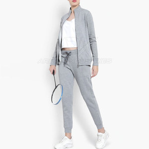 ชุดวอร์มผู้หญิงผ้าคอตตอนโพลีเอสเตอร์ราคาส่ง ชุดวอร์มแห้งเร็ว แขนยาว - Product Image 5