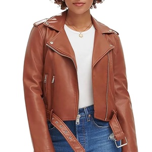 Chaqueta Corta de Piel de Oveja para Mujer, Invierno, Manga Larga, Gruesa, Cálida, Transpirable, para Uso en Exteriores, Servicio OEM - Product Image 5