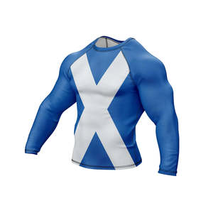 Vente en gros de rashguard de Jiu Jitsu Bjj personnalisé avec logo imprimé en 3D pour hommes, t-shirt de compression respirant Spiderman UPF50+ à manches courtes - Product Image 2