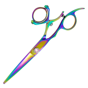 Tijeras de Peluquería de Cobalto, Tijeras de Adelgazamiento de Cabello de Acero Inoxidable con Doble Articulación para Cuidado del Cabello en Salón y Uso Doméstico, Tijeras Manuales - Product Image 4