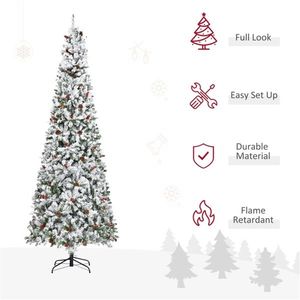 Albero di Natale di Lusso in Pino da 2,7m, Personalizzabile 210cm-300cm, Materiale PET PVC PE, Base in Metallo, Bacche Premium Personalizzate - Product Image 3